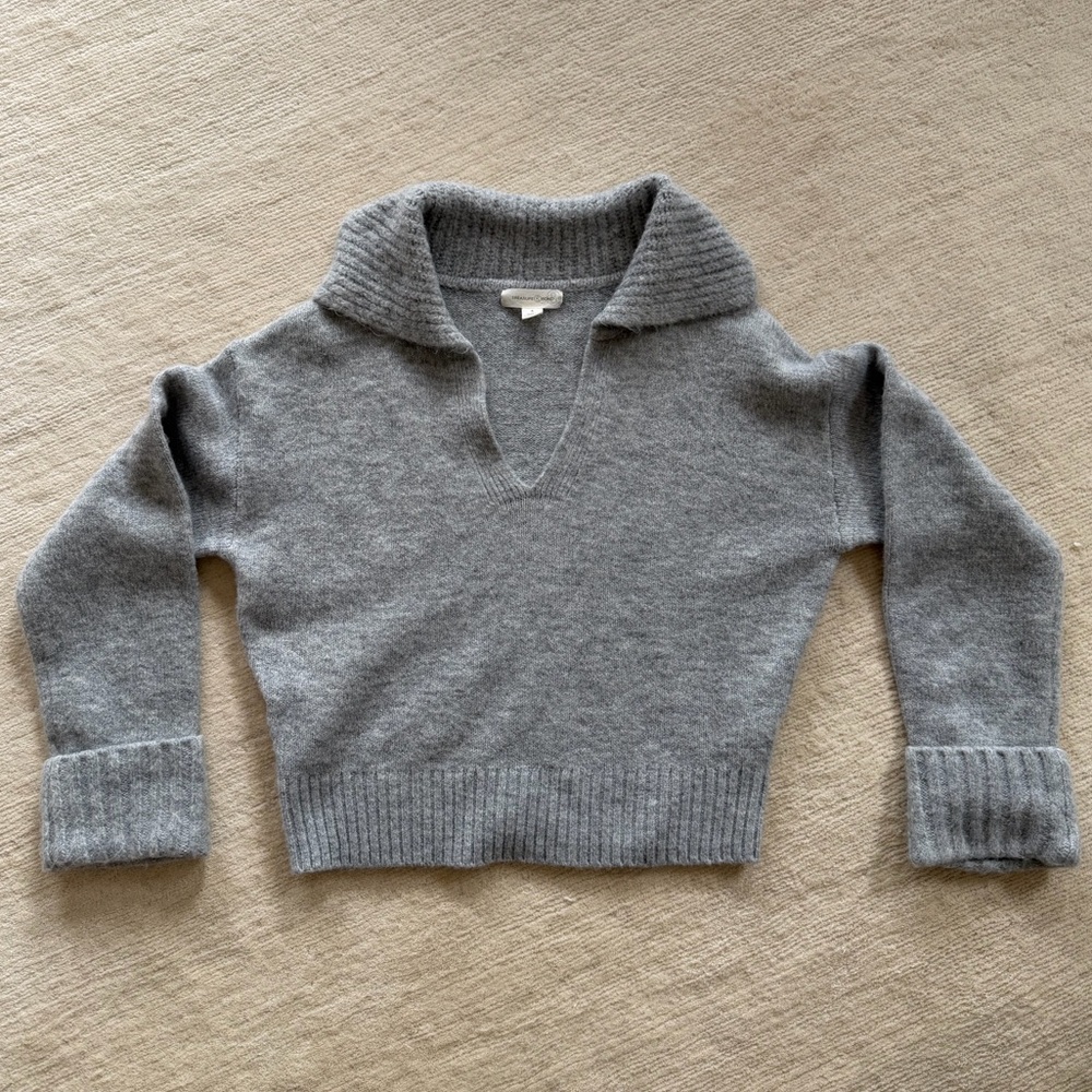 Treasure & Bond Gray V-Neck Sweater